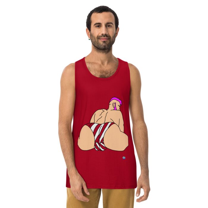 Men’s premium tank top - Stripes - Image 4