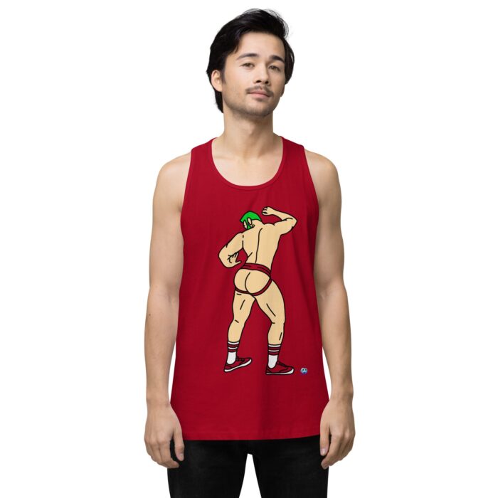Men’s premium tank top - Up Against The Wall - Image 6