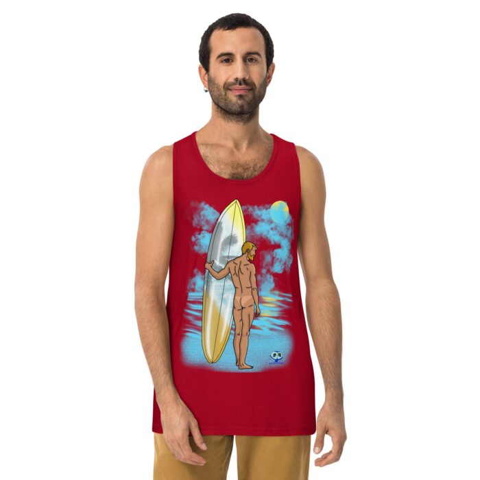 Men’s premium tank top - Tan Lines - Image 4