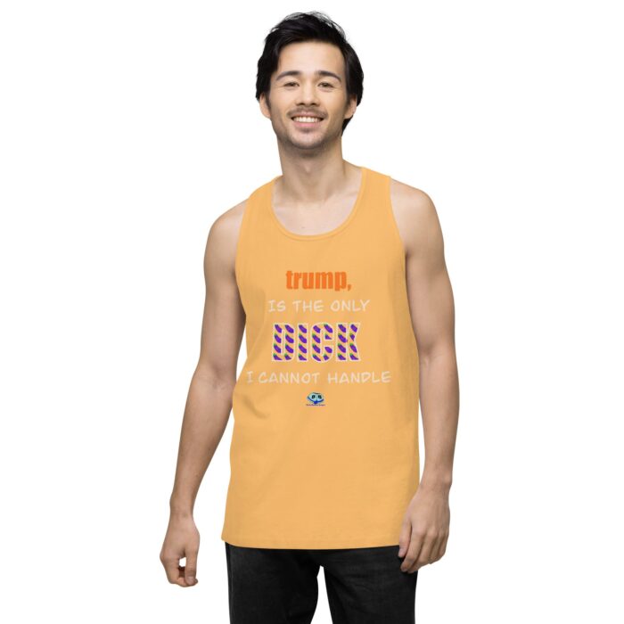 Men’s premium tank top - trump is a dick - Image 20