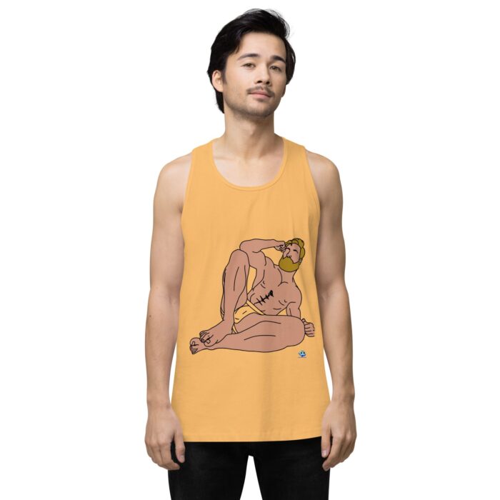 Men’s premium tank top - Blonde in Jock - Image 46