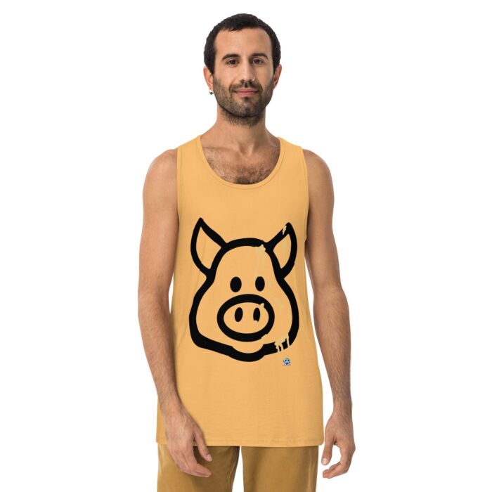 Men’s premium tank top - Cum Pig - Image 19