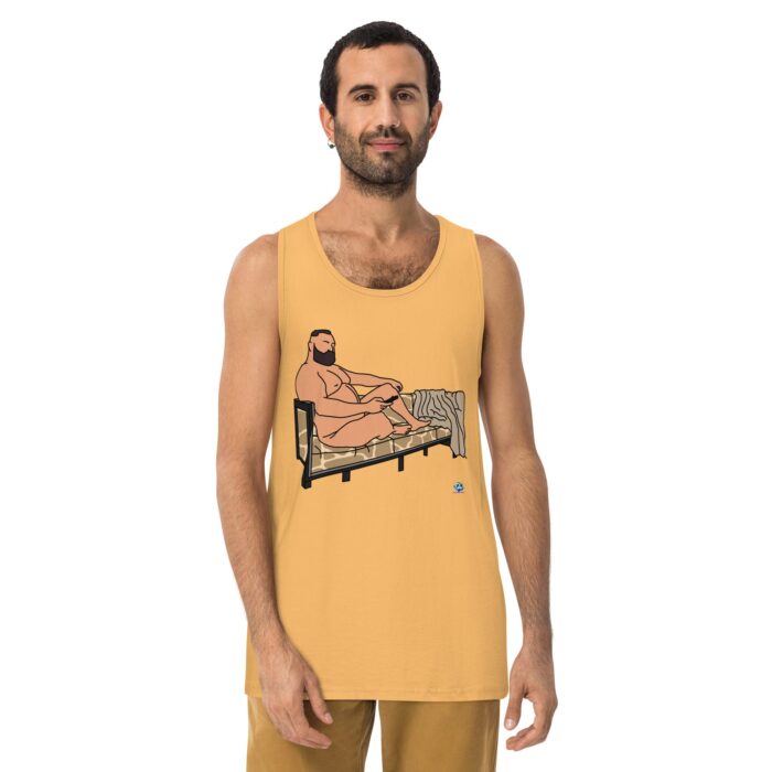 Men’s premium tank top - Giraffe Couch - Image 19