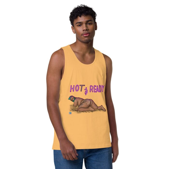 Men’s premium tank top - Hot and Ready - Image 37