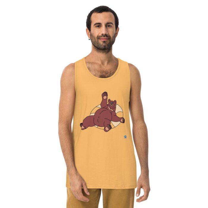 Men’s premium tank top - Inner Tube Bear - Image 20
