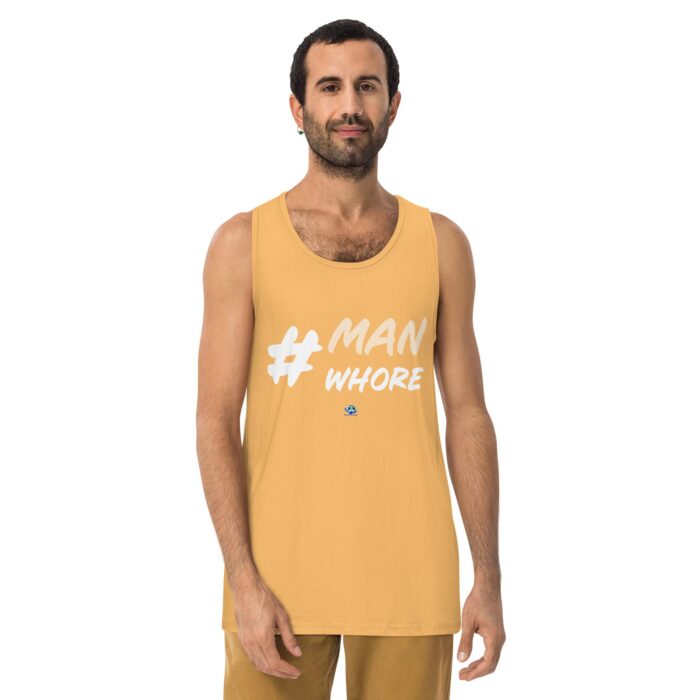 Men’s premium tank top - Man Whore - Image 19