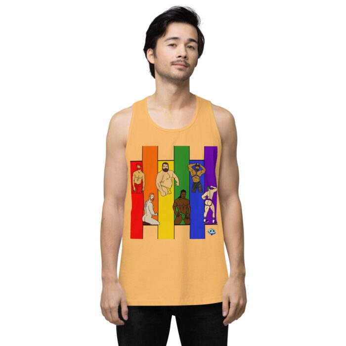 Men’s premium tank top - Pride Columns - Image 47