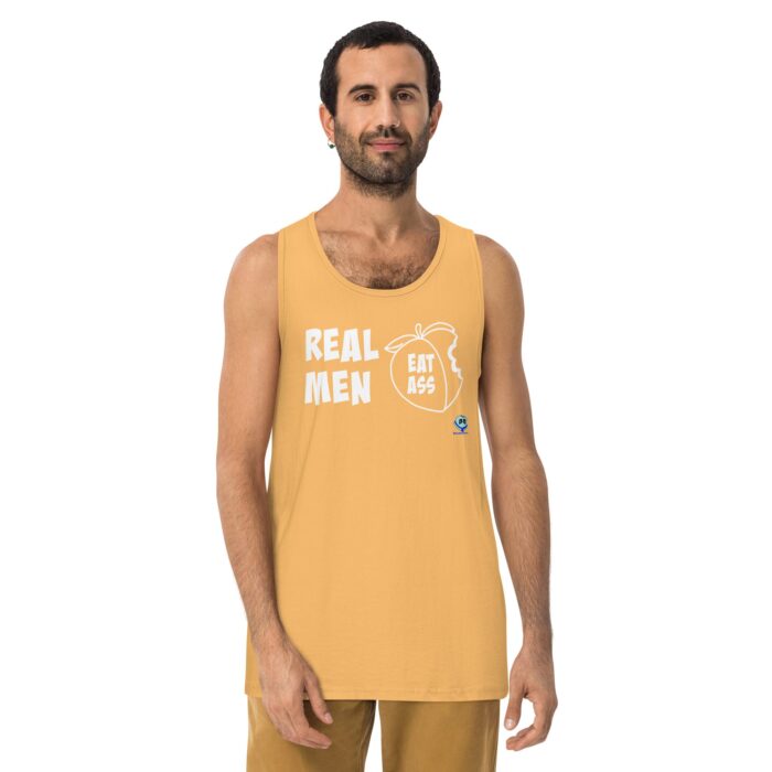 Men’s premium tank top - Real Men Eat Ass - Image 10
