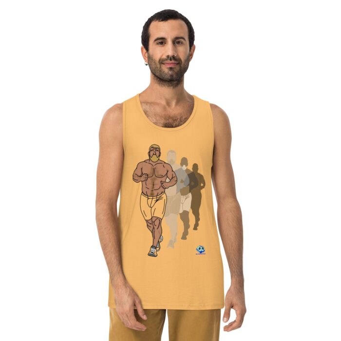Men’s premium tank top - Running Up That Hill - Image 19