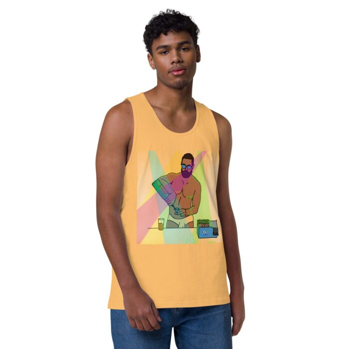 Men’s premium tank top - The Bartender - Image 20