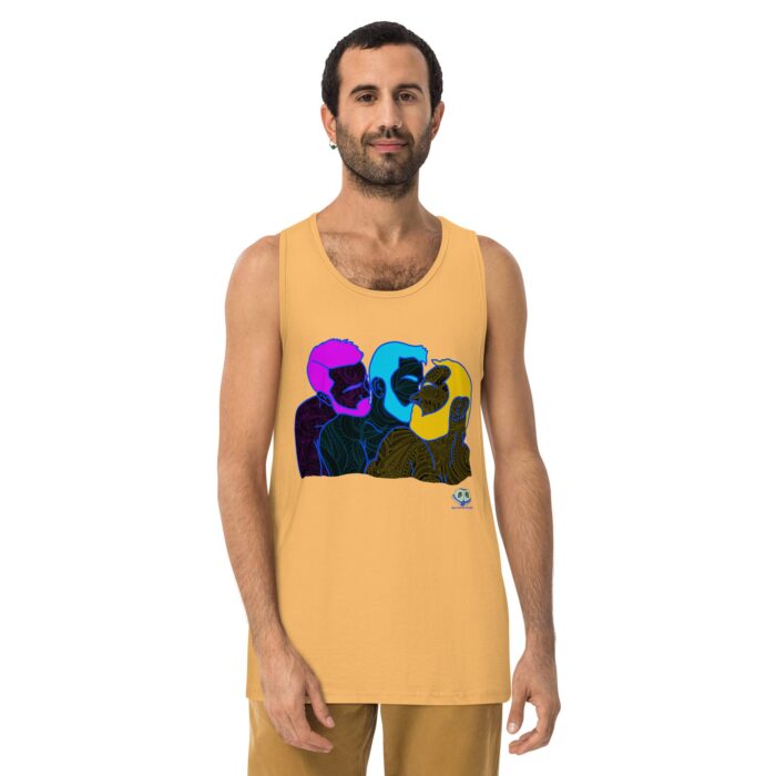 Men’s premium tank top - Throuple Pop Art - Image 10