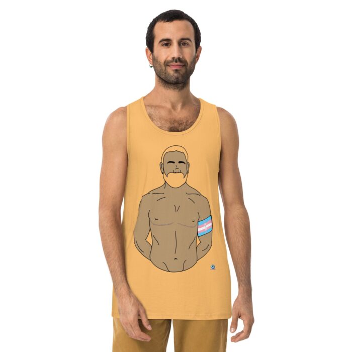 Men’s premium tank top - Trans Pride - Image 11