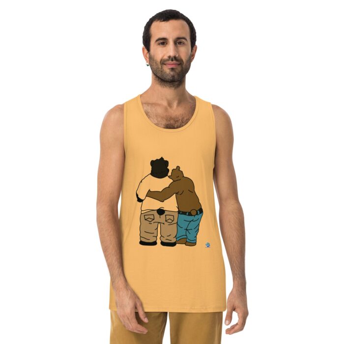 Men’s premium tank top - Two Bears from Behind - Image 10