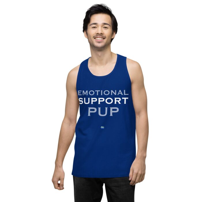 Men’s premium tank top - Emotional Support Pup - Image 8