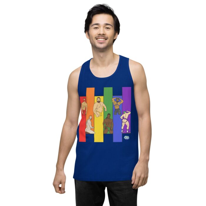 Men’s premium tank top - Pride Columns - Image 8