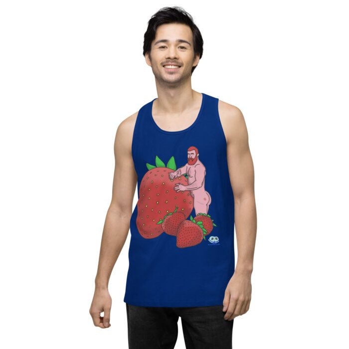 Men’s premium tank top - Red and Wild - Image 5