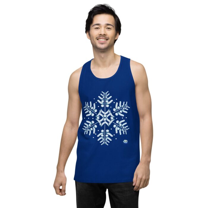 Men’s premium tank top - Snowflake - Image 7