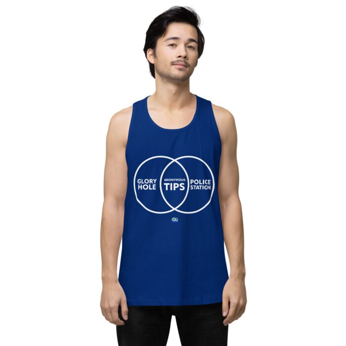 Men’s premium tank top - Anonymous Tips - Image 7