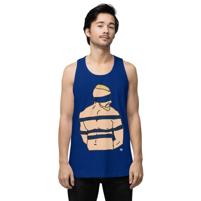 Men’s premium tank top - Bound and Blindfolded - Image 4
