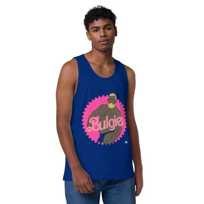 Men’s premium tank top - Bulgie Dark - Image 4