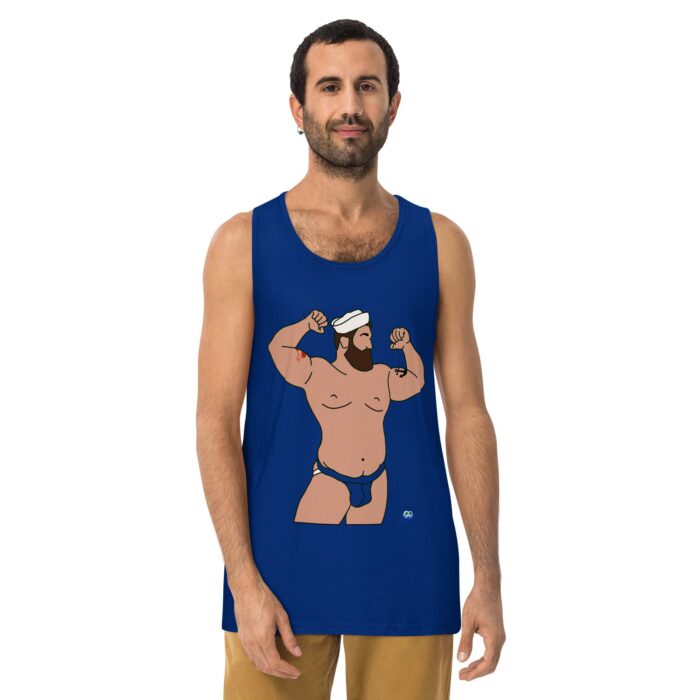 Men’s premium tank top - Burly Sailor - Image 3