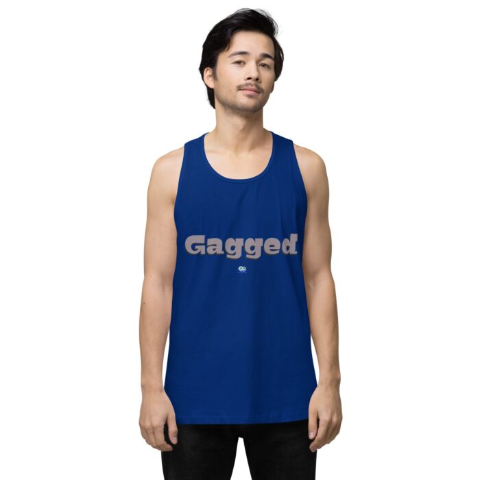 Men’s premium tank top - Gagged - Image 4