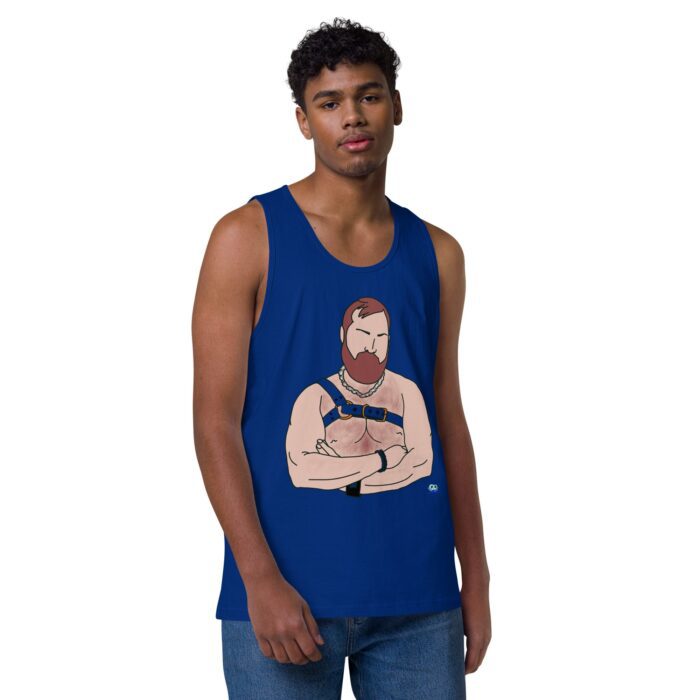 Men’s premium tank top - Hairy Harness - Image 5