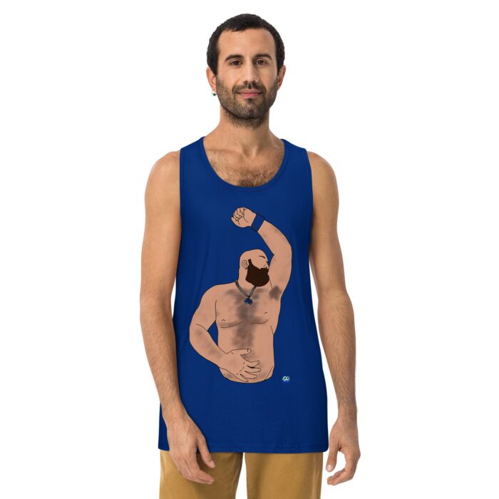 Men’s premium tank top - Hairy Pits - Image 3
