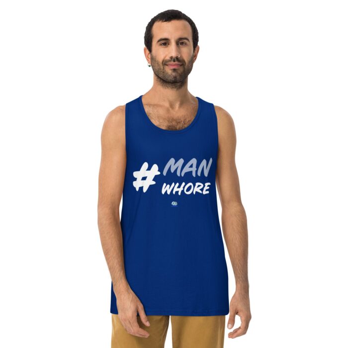 Men’s premium tank top - Man Whore - Image 4