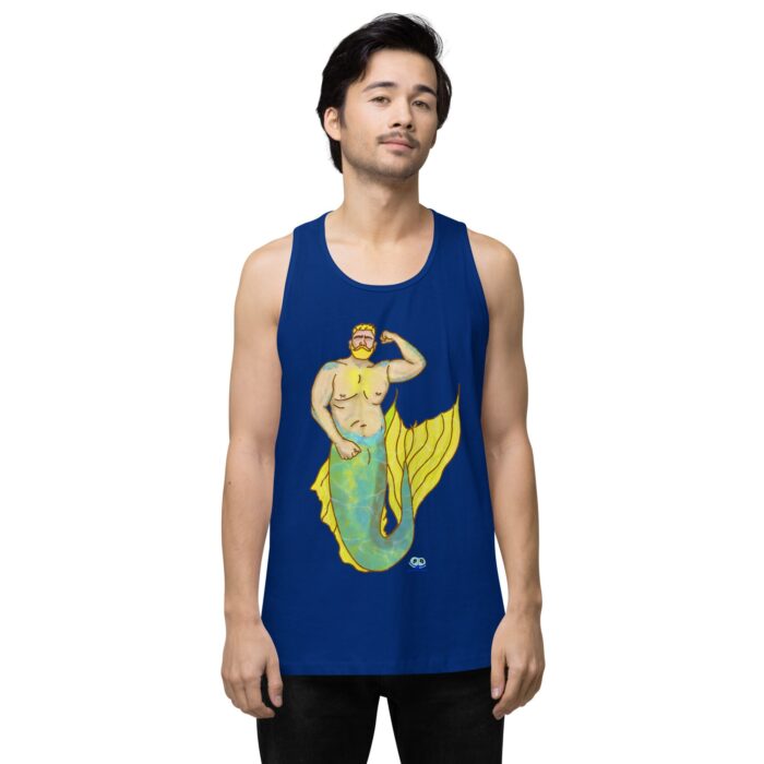 Men’s premium tank top - MerCub Yellow - Image 4