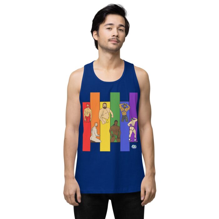 Men’s premium tank top - Pride Columns - Image 7