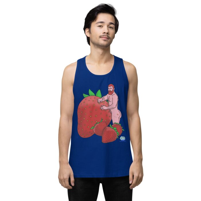 Men’s premium tank top - Red and Wild - Image 4