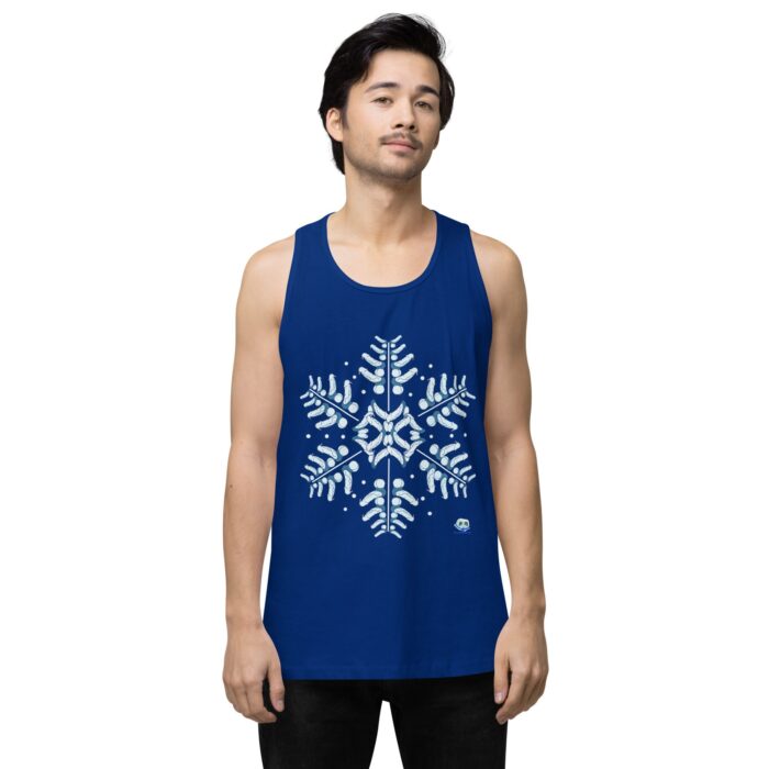 Men’s premium tank top - Snowflake - Image 6