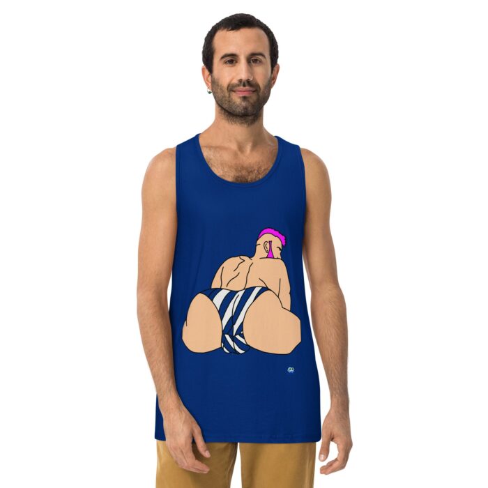 Men’s premium tank top - Stripes - Image 3
