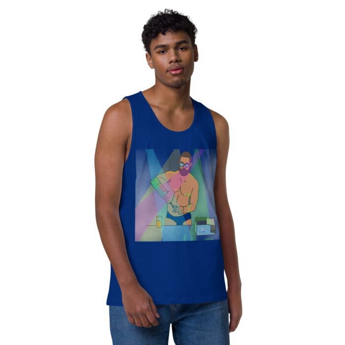 Men’s premium tank top - The Bartender - Image 4