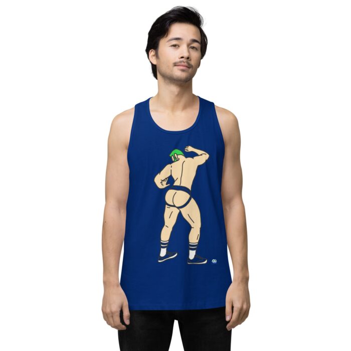 Men’s premium tank top - Up Against The Wall - Image 4
