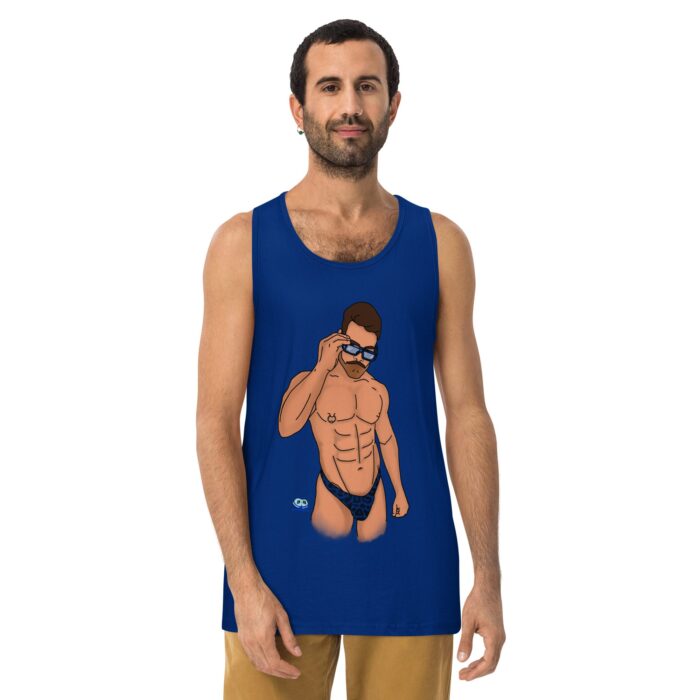 Men’s premium tank top - Wild - Image 3