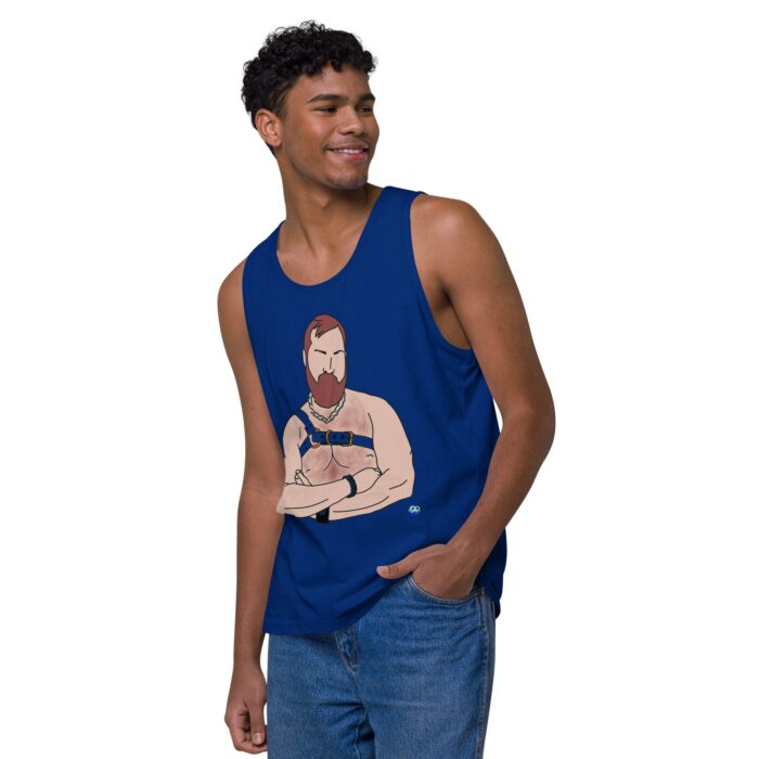 Men’s premium tank top - Hairy Harness - Image 7