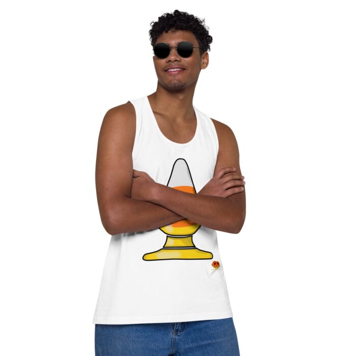 Men’s premium tank top - Candy Corn Butt Plug - Image 50