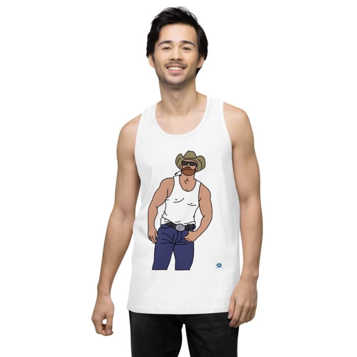 Men’s premium tank top - Cowboy Blues - Image 62