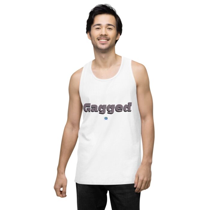 Men’s premium tank top - Gagged - Image 26