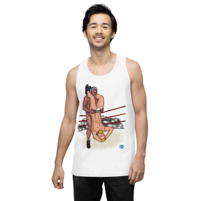 Men’s premium tank top - Pile Driver - Image 62