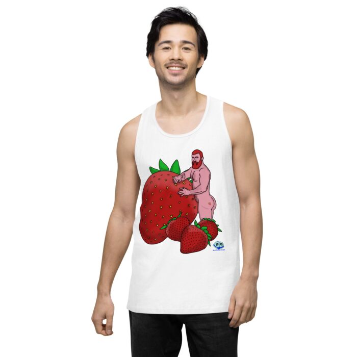 Men’s premium tank top - Red and Wild - Image 26