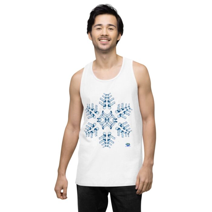 Men’s premium tank top - Snowflake - Image 62