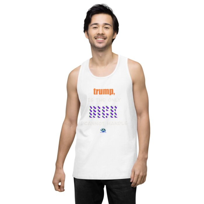 Men’s premium tank top - trump is a dick - Image 26