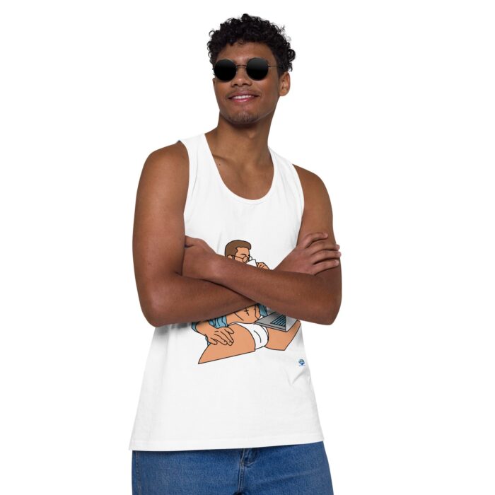 Men’s premium tank top - Work from Home - Image 26