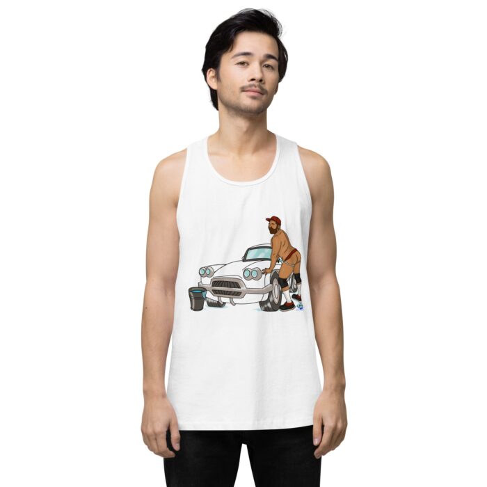 Men’s premium tank top - Car Wash - Image 61