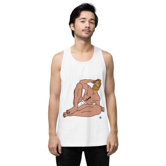 Men’s premium tank top - Blonde in Jock - Image 61