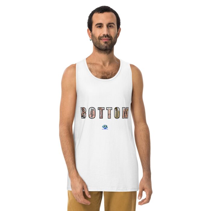 Men’s premium tank top - Bottom Cutout - Image 25