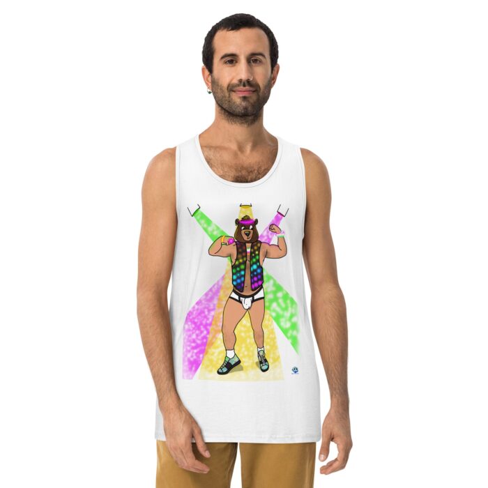 Men’s premium tank top - Circuit Bear - Image 13